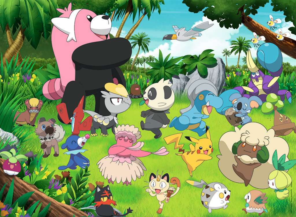Puzzle - Pokémon - Wilde Pokémon 300 Teile