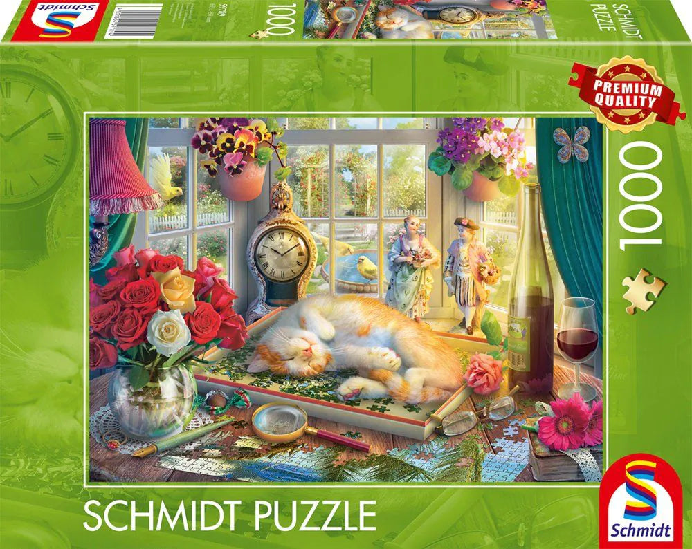 Puzzle - Puzzlezeit mit Katze 1000 Teile Cover