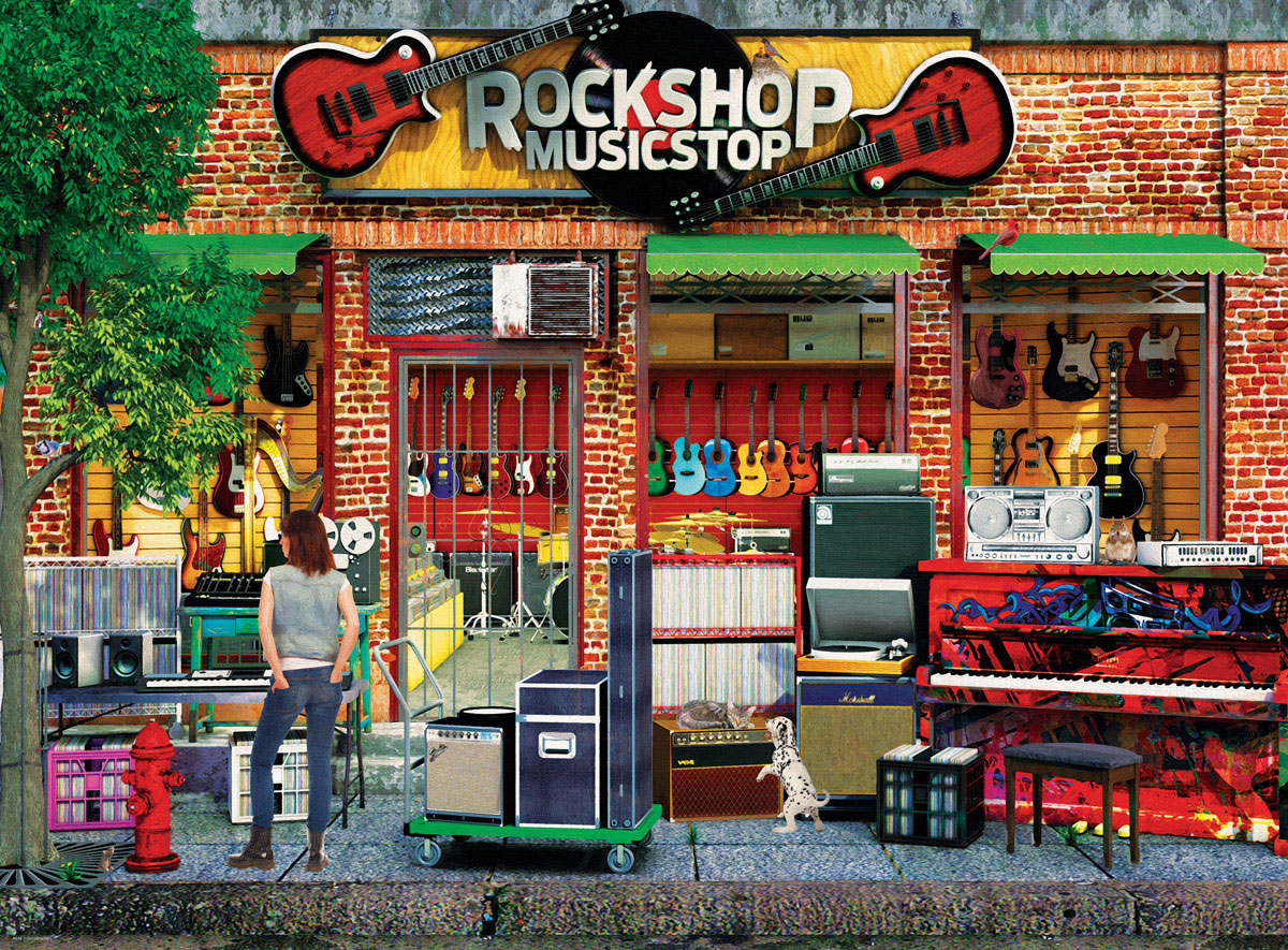 Puzzle - Rock Shop 1000 Teile Bild