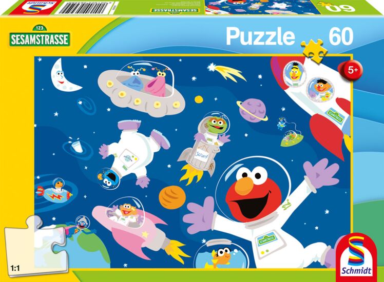 Puzzle - Sesamstraße - Im Weltall 60 Teile