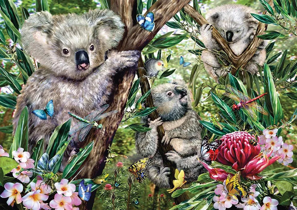 Puzzle - Süße Koala-Familie 500 Teile