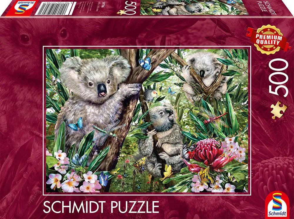 Puzzle - Süße Koala-Familie 500 Teile