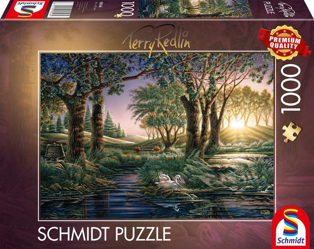 Puzzle - Terry Redlin: Morgenzauber am Teich 1000 Teile Cover