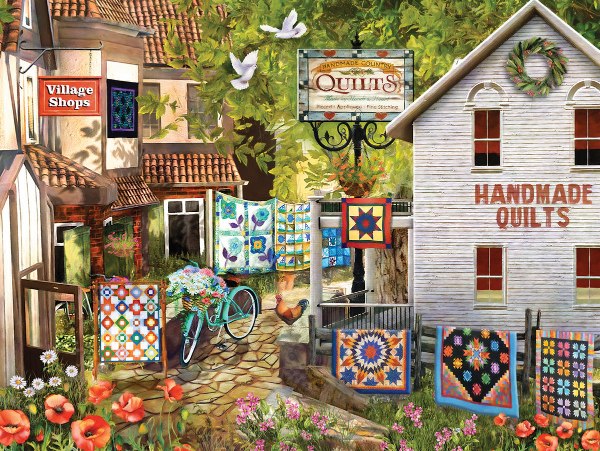 Puzzle - Village Shops - Tom Wood 1000 Teile
