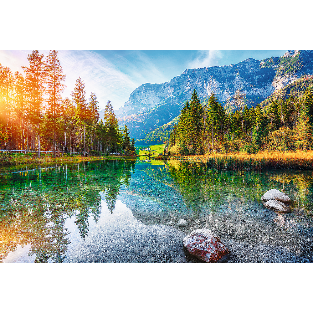 Puzzle - Wanderlust: At the Foot of Alps, Hintersee Lake, Germany 1500 Teile