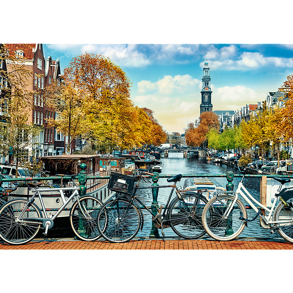 Puzzle - Wanderlust: Autumn in Amsterdam, Netherlands 1000 Teile