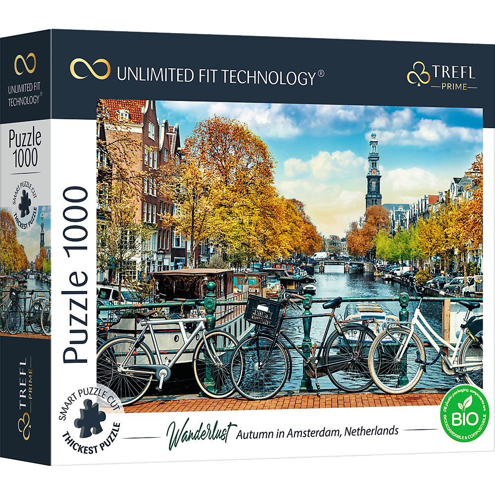 Puzzle - Wanderlust: Autumn in Amsterdam, Netherlands 1000 Teile