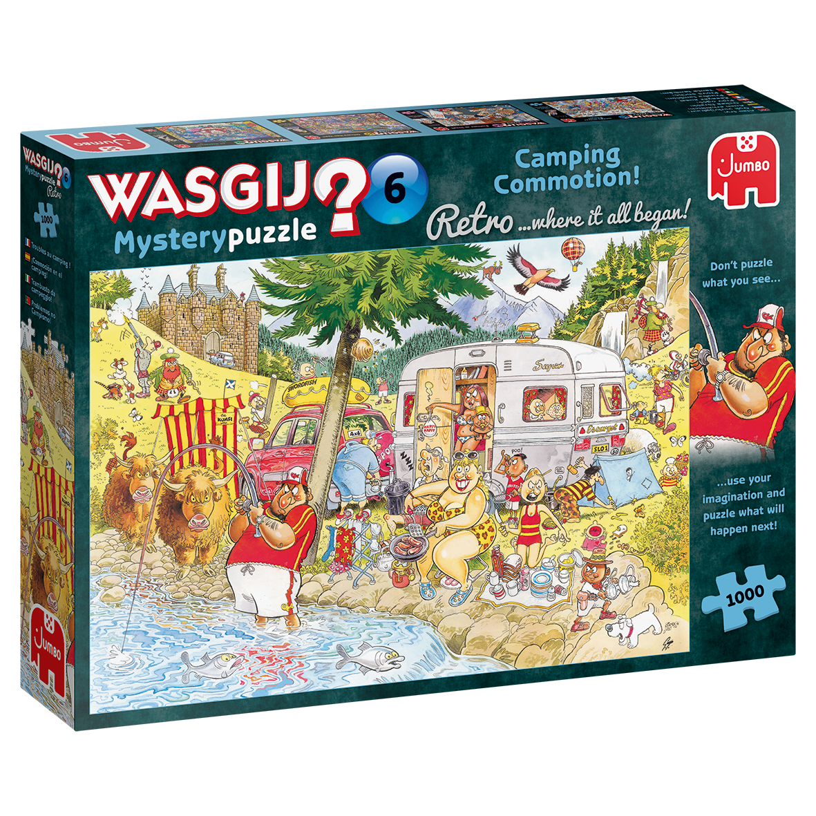 Wasgij Retro Mystery 6: Camping-Wahnsinn! | Puzzle 1000 Teile