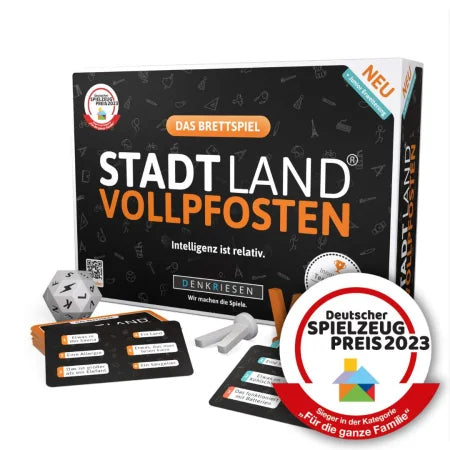 Stadt Land Vollpfosten - Das Brettspiel + Junior Erweiterung Cover