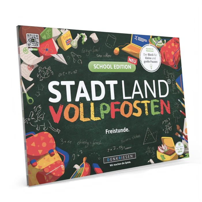 Stadt Land Vollpfosten - School Edition: Freistunde | DinA4 Format