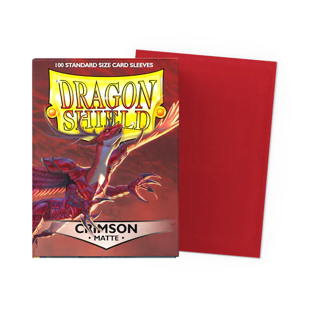 Dragon Shield Sleeves - Crimson Matte - Standard Size