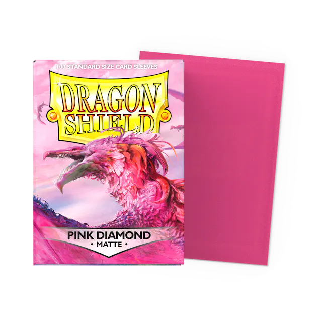 Dragon Shield Sleeves - Pink Diamond Matte - Standard Size