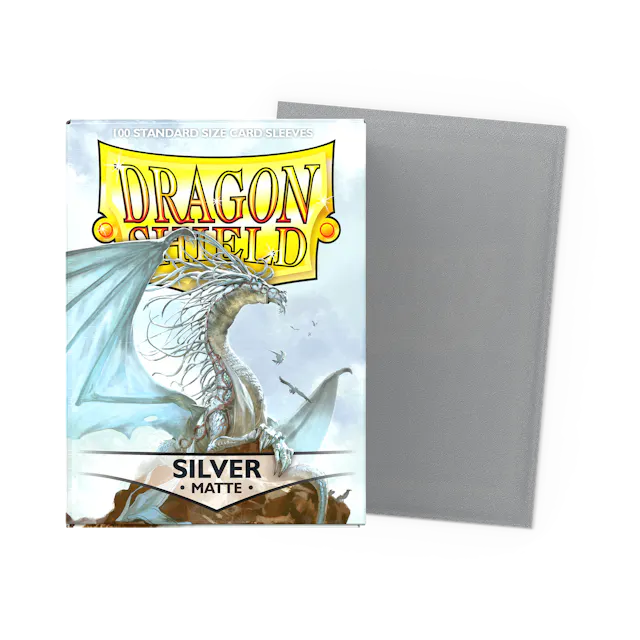 Dragon Shield Sleeves - Silver Matte - Standard Size