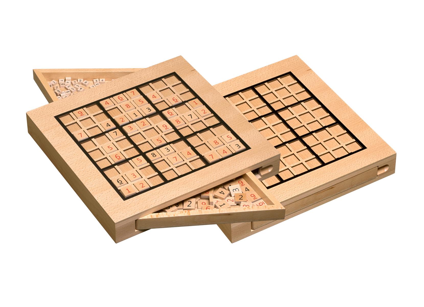 Sudoku mit Aufbewahrungsfächern