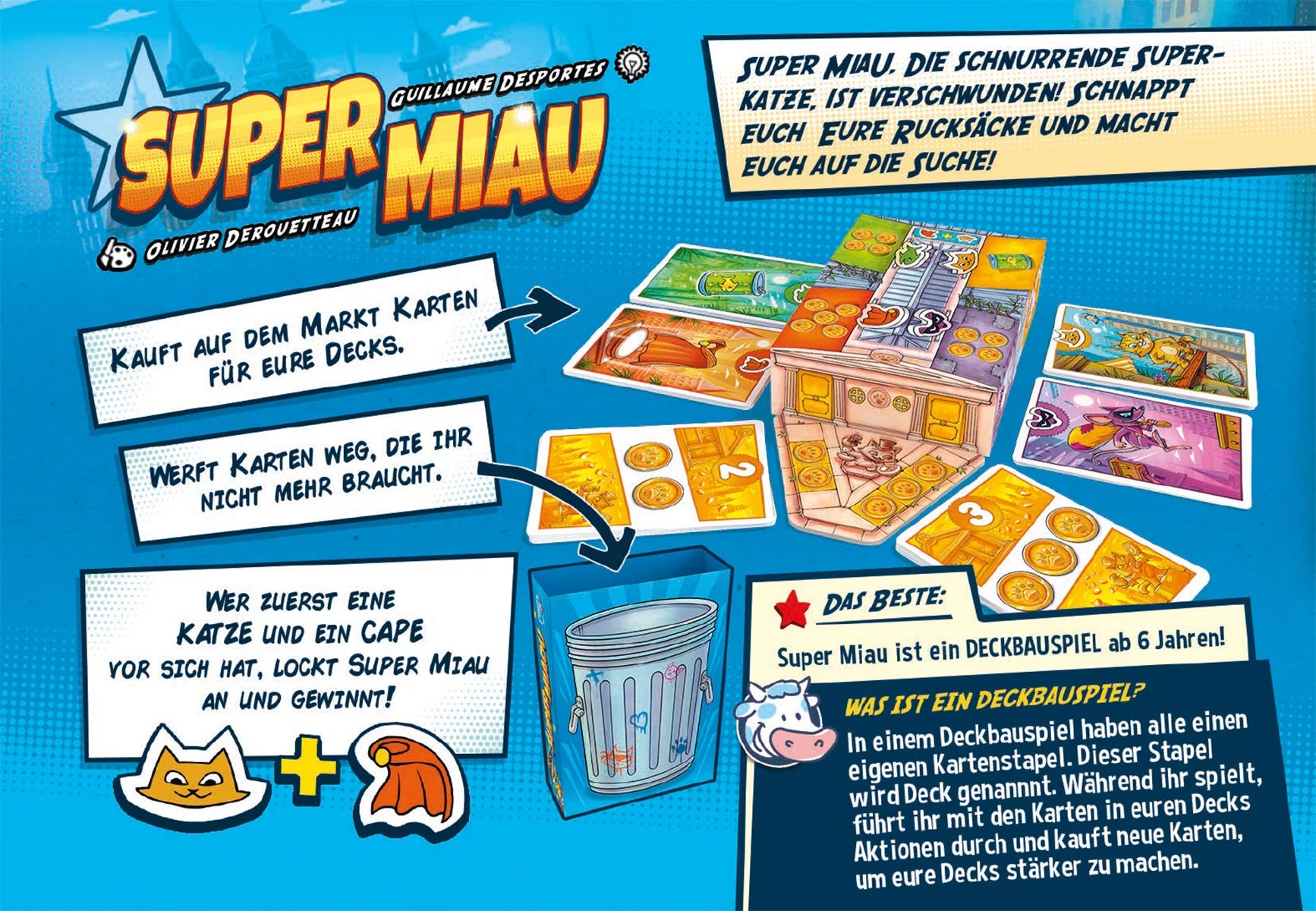 Kinderspiel Super Miau Rückseite