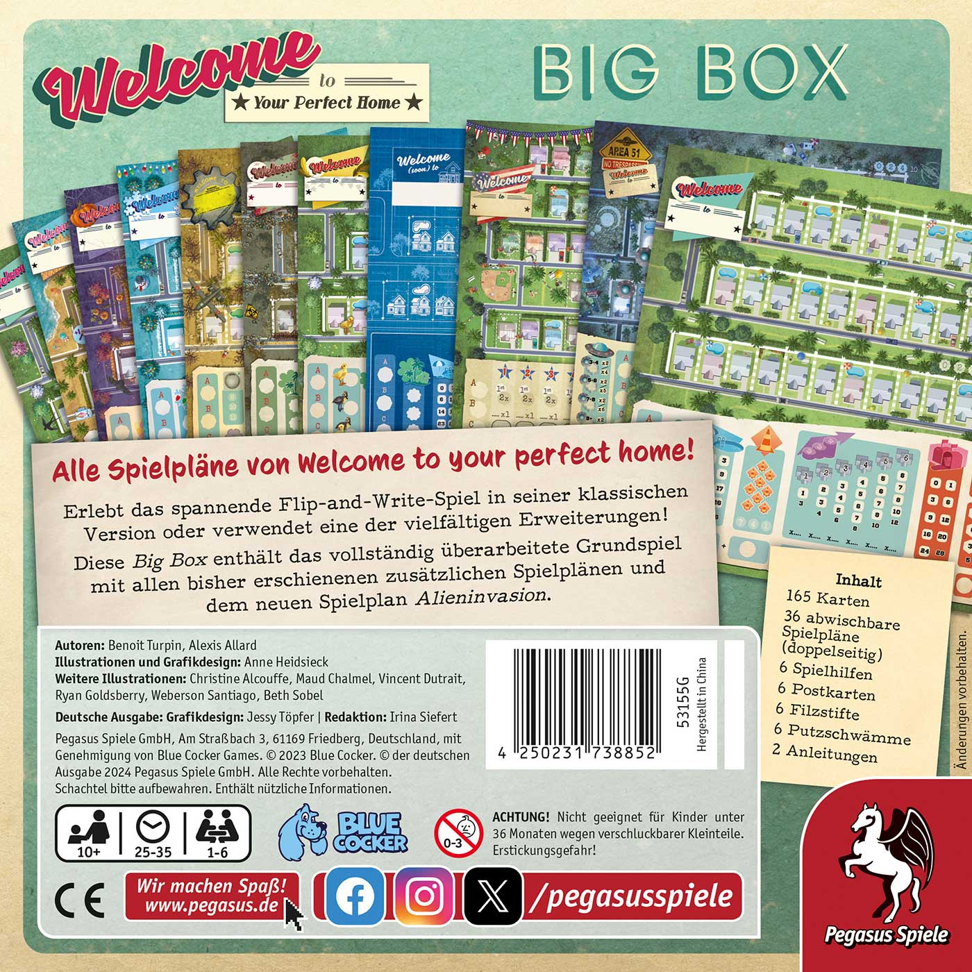 Familienspiel Welcome to your perfect Home - Big Box Rückseite