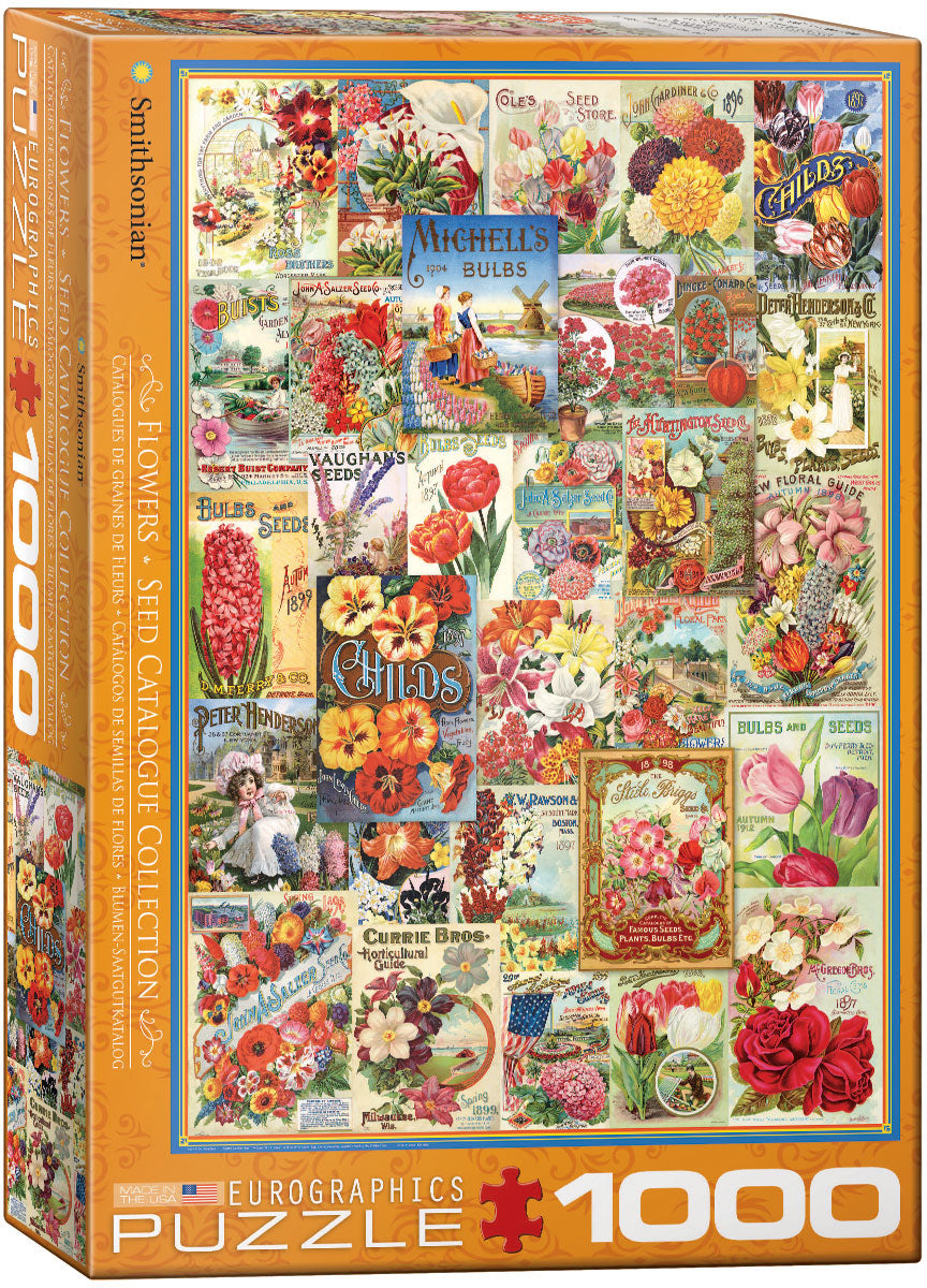 Blumen-Saatgutkatalog | Puzzle 1000 Teile |  Eurographics