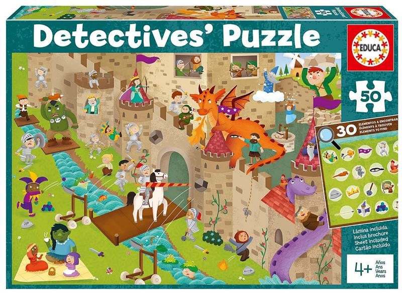 Schloss | Detektiv Puzzle 50 Teile | Educa