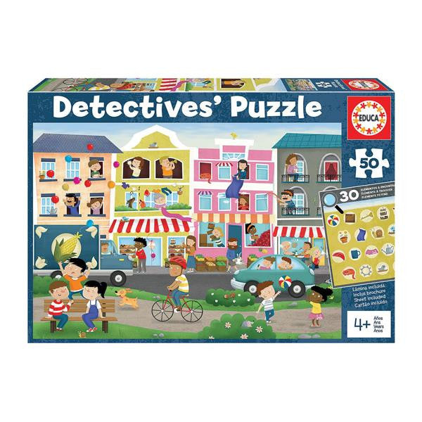 Stadtzentrum | Detektiv Puzzle 50 Teile | Educa