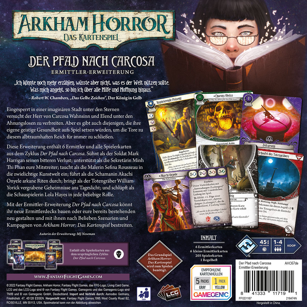 Arkham Horror: Das Kartenspiel - Der Pfad nach Carcosa - Ermittler-Erweiterung