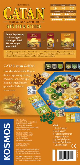 Catan - Städte & Ritter 5-6 Spieler Erweiterung