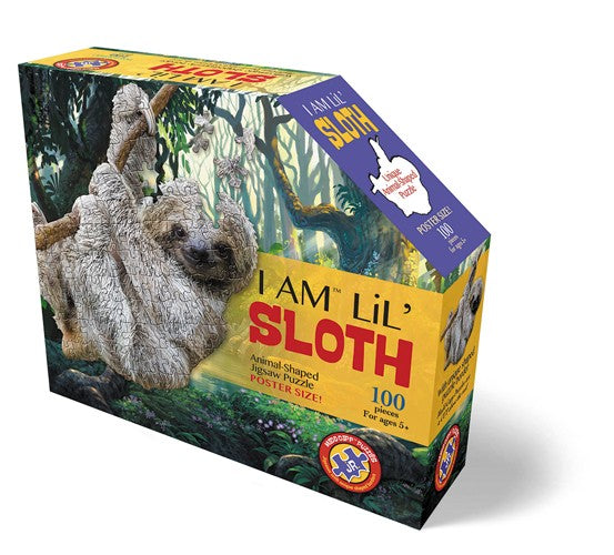 I Am Lil' Sloth | Konturpuzzle 100 XL Teile | Madd Capp