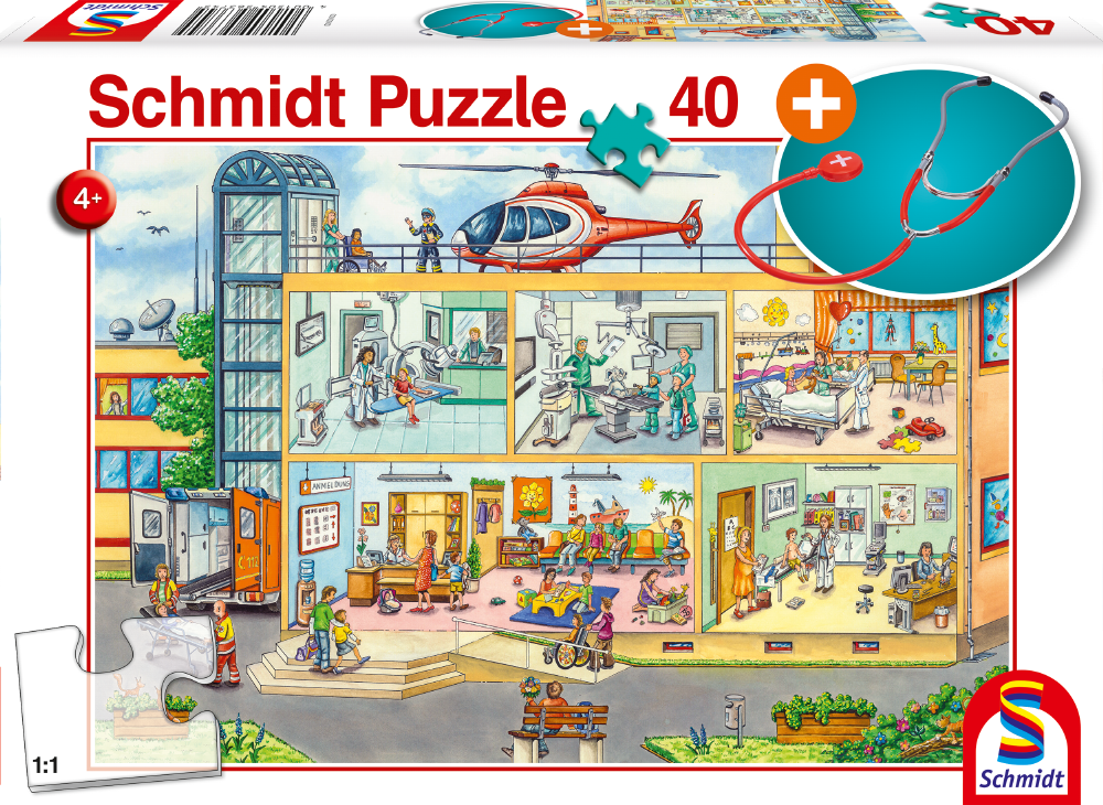 Im Kinderkrankenhaus | Kinderpuzzle 40 Teile