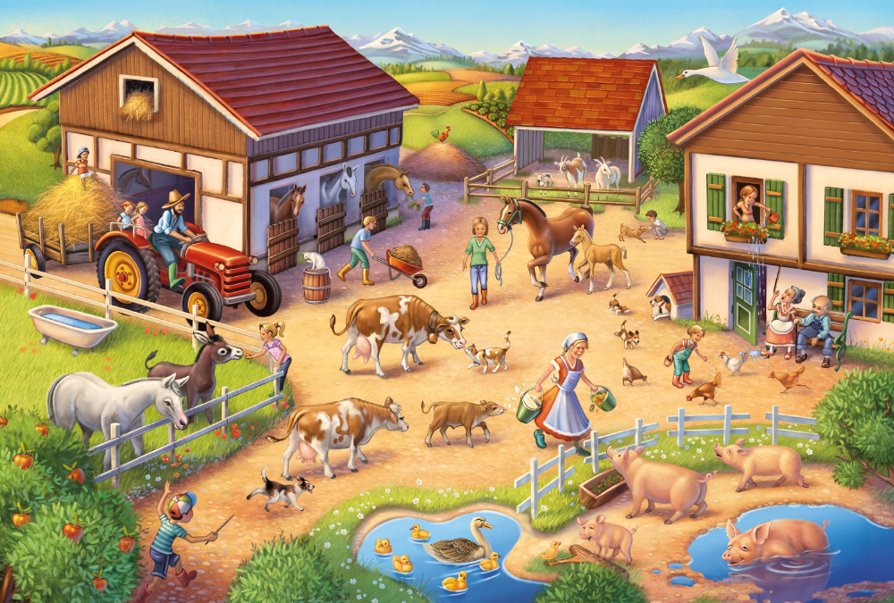 Lustiger Bauernhof | Kinderpuzzle 40 Teile