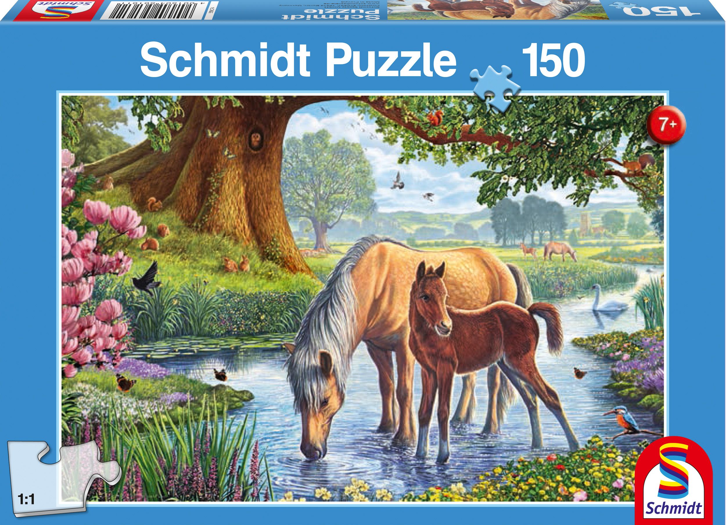 Pferde am Bach | Puzzle 150T