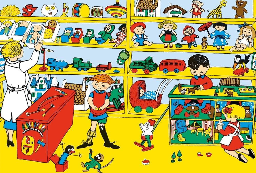 Pippi Langstrumpf: Ich mache mir die Welt, wie sie mir gefällt | Kinderpuzzle 3x48 Teile