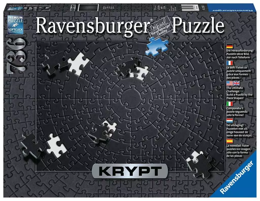 Krypt Black / Schwarz | Puzzle 736 Teile | Ravensburger