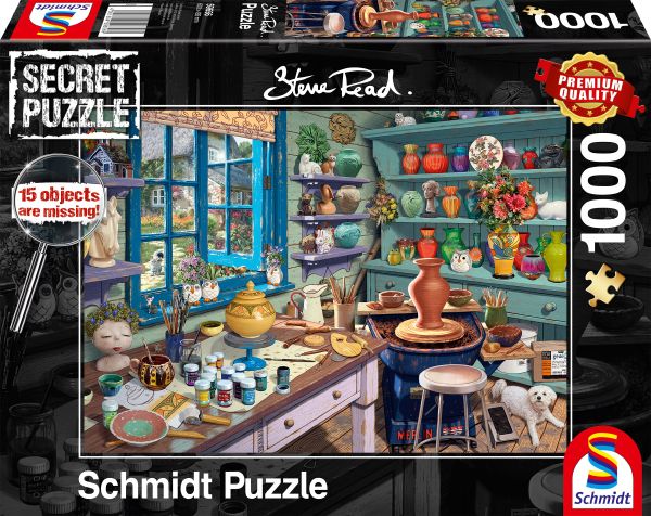 Steve Read - Secret Puzzle: Künstler-Atelier | Puzzle 1000T