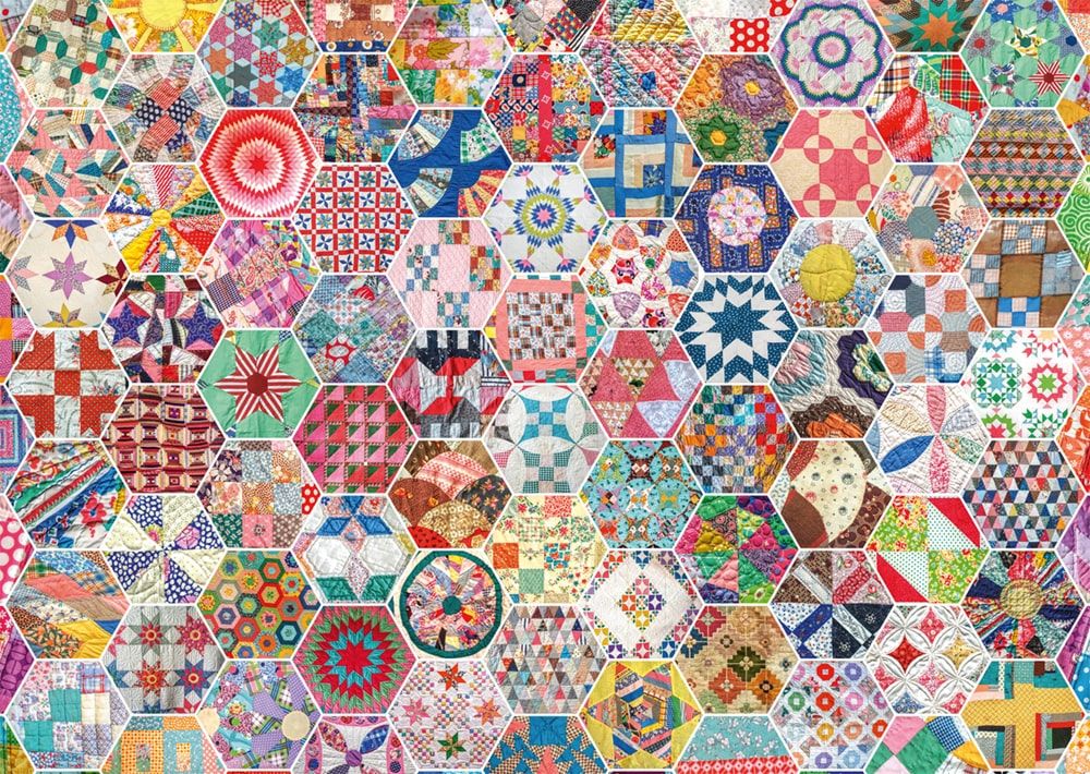 Amerikanischer Patchwork-Quilt | Puzzle 1000T