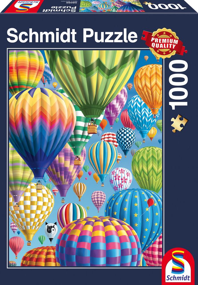 Bunte Ballone am Himmel | Puzzle 1000T