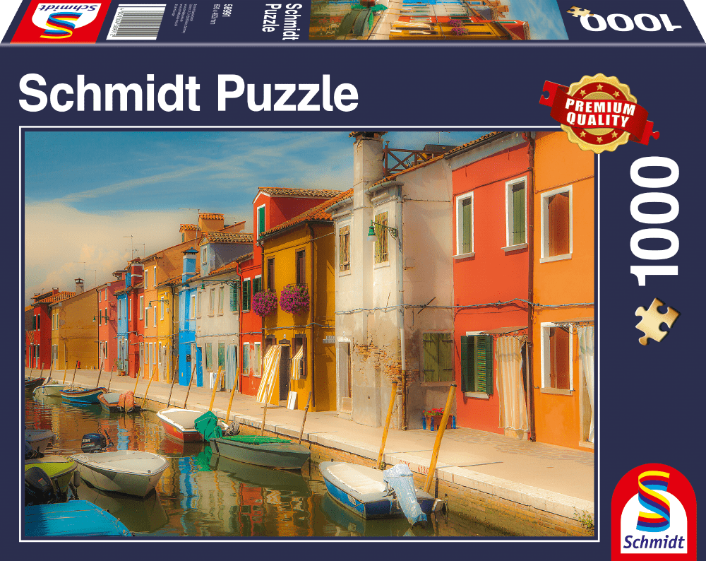 Bunte Häuser der Insel Burano | Puzzle 1000T