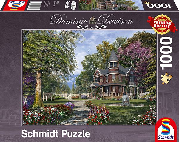 Dominic Davison: Herrenhaus mit Türmchen | Puzzle 1000T