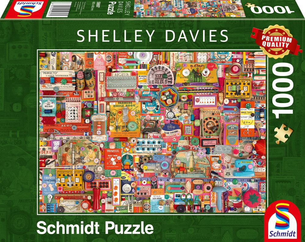 Shalley Davies: Vintage Handarbeitszeug | Puzzle 1000T