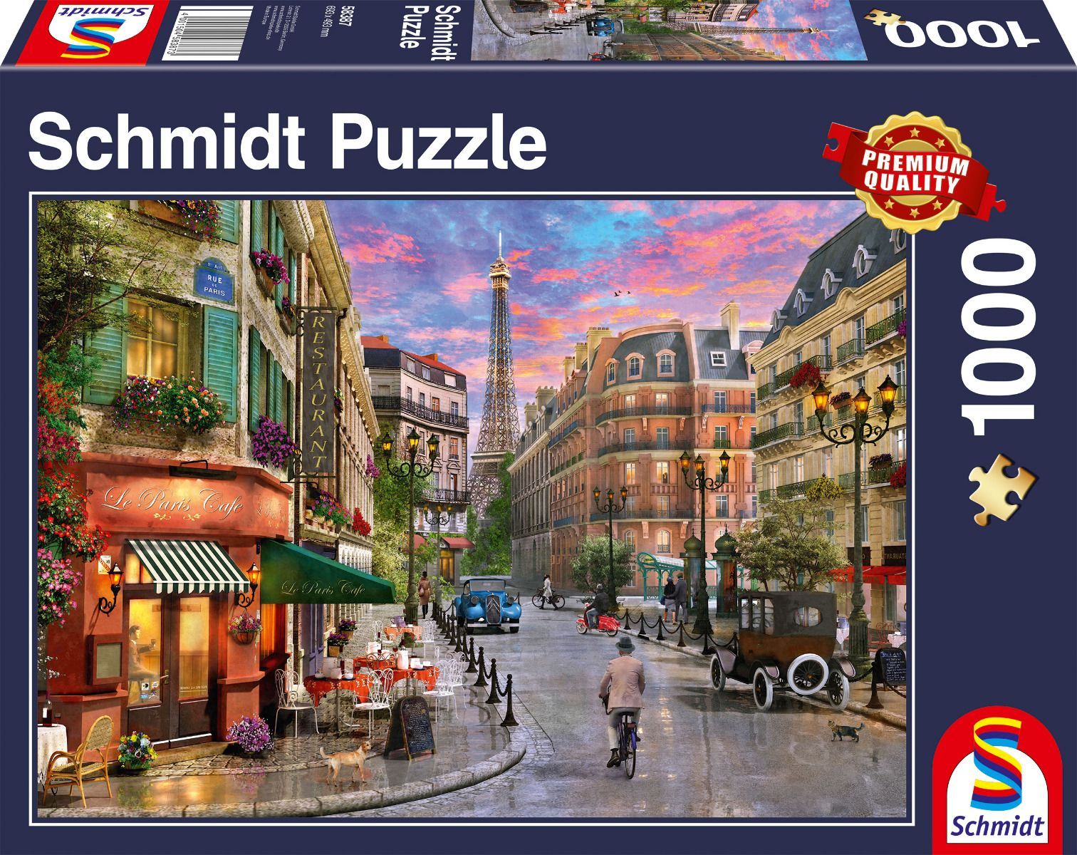 Straße zum Eiffelturm | Puzzle 1000T