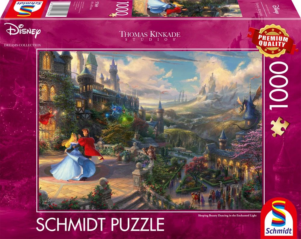 Thomas Kinkade Studios: Disney Dreams Collection - Sleeping Beauty Dancing in the Enchanted Light | Puzzle 1000T