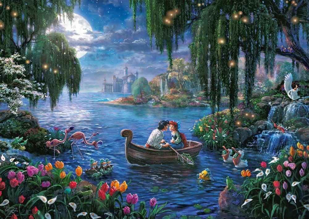 Thomas Kinkade Studios: Disney Dreams Collections - The Little Mermaid and Prince Eric | Puzzle 1000T