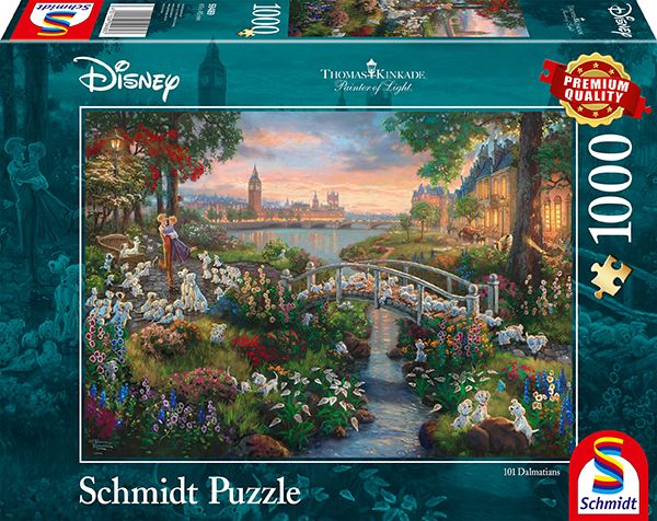 Thomas Kinkade Studios: Painter of Light - Disney - 101 Dalmatiner | Puzzle 1000T