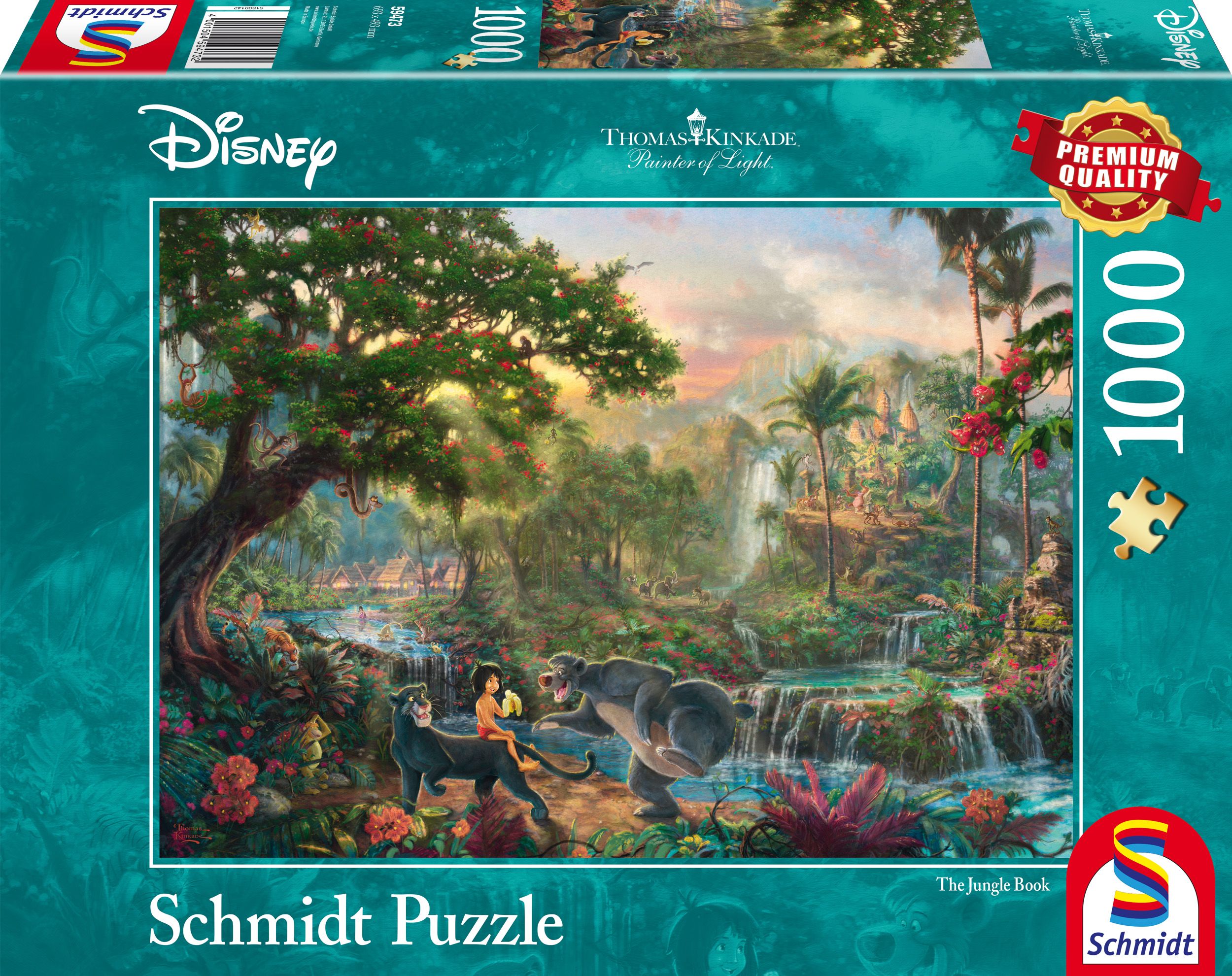 Thomas Kinkade Studios: Painter of Light - Disney - Dschungelbuch | Puzzle 1000T