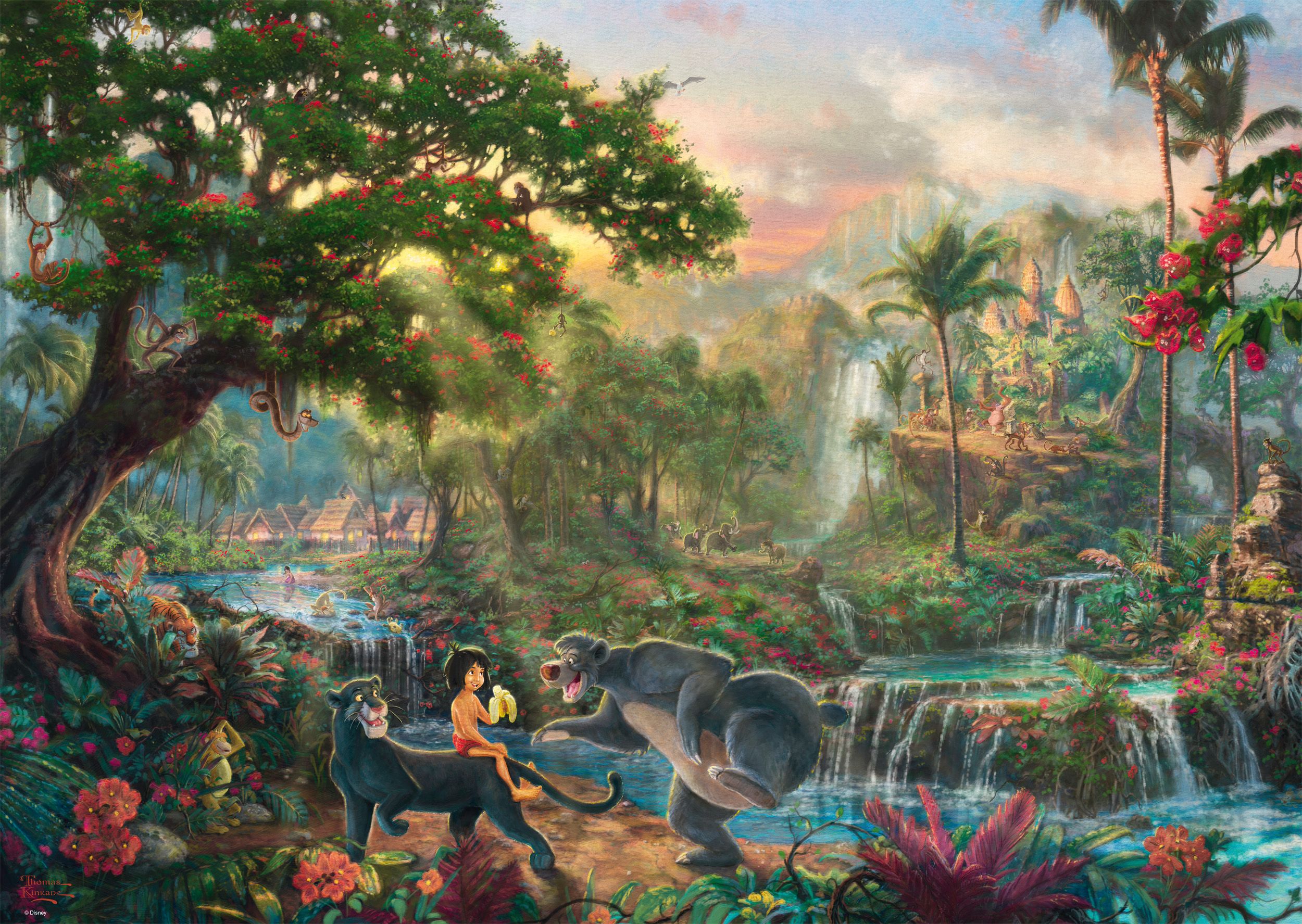 Thomas Kinkade Studios: Painter of Light - Disney - Dschungelbuch | Puzzle 1000T