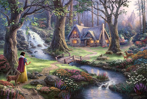 Thomas Kinkade Studios: Painter of Light - Disney - Schneewittchen | Puzzle 1000T