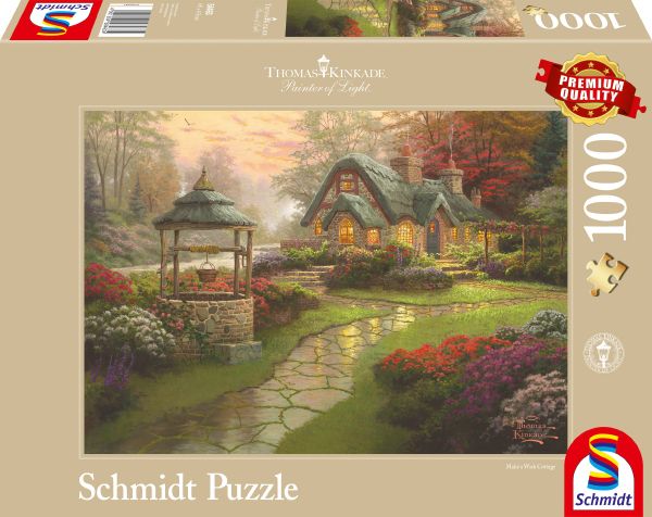 Thomas Kinkade: Painter of Light - Haus mit Brunnen | Puzzle 1000T