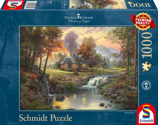 Thomas Kinkade: Painter of Light - Holzhaus am Bach | Puzzle 1000T