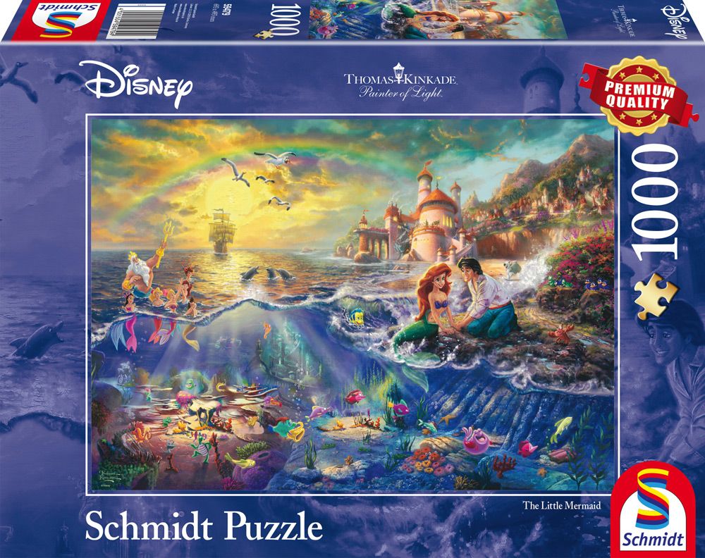 Thomas Kinkade: Painter of Light - Disney - Die kleine Meerjungfrau Arielle | Puzzle 1000T