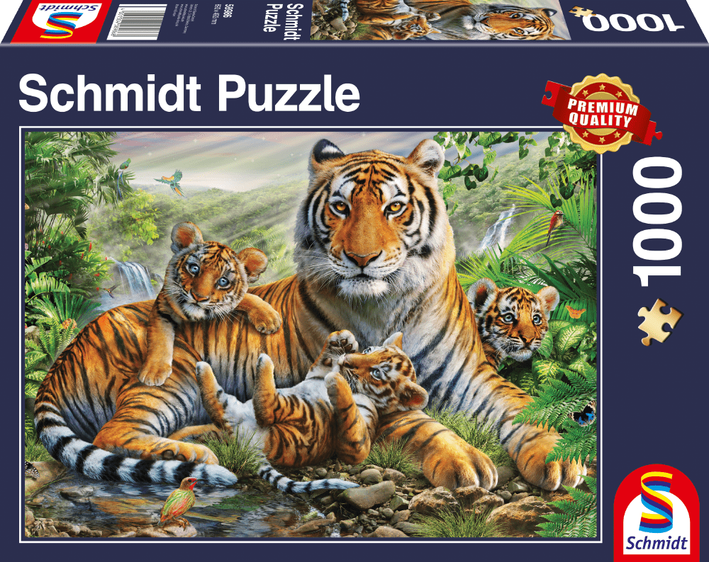 Tiger und Welpen | Puzzle 1000T