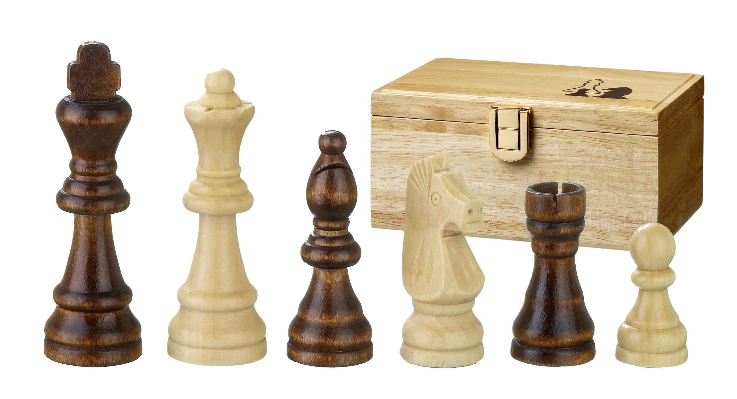 Schachfiguren Remus, 89mm Königshöhe
