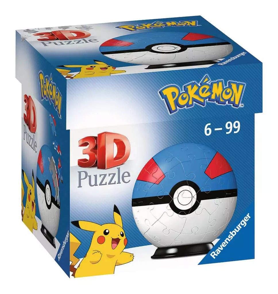 Pokemon Superball | 3D Puzzle-Ball 54 Teile | Ravensburger